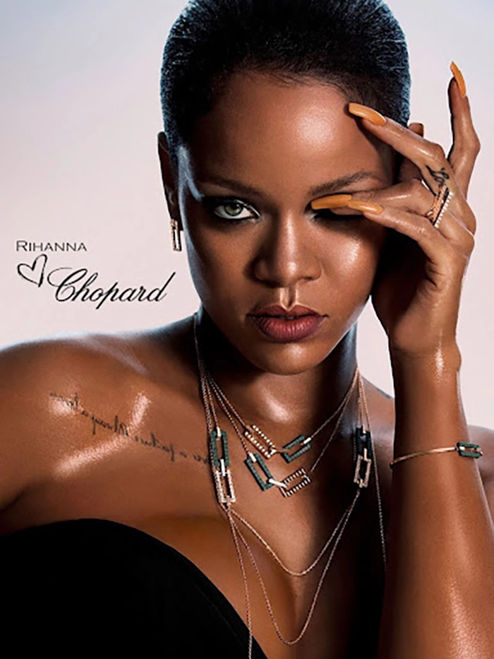 Rihanna's new album showcases examples of social proof with Chopard.