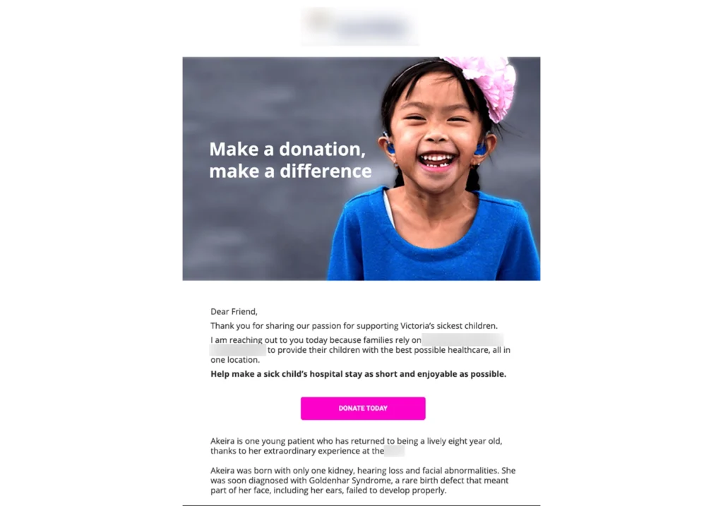 Create a donation email template that showcases social proof to make a difference.