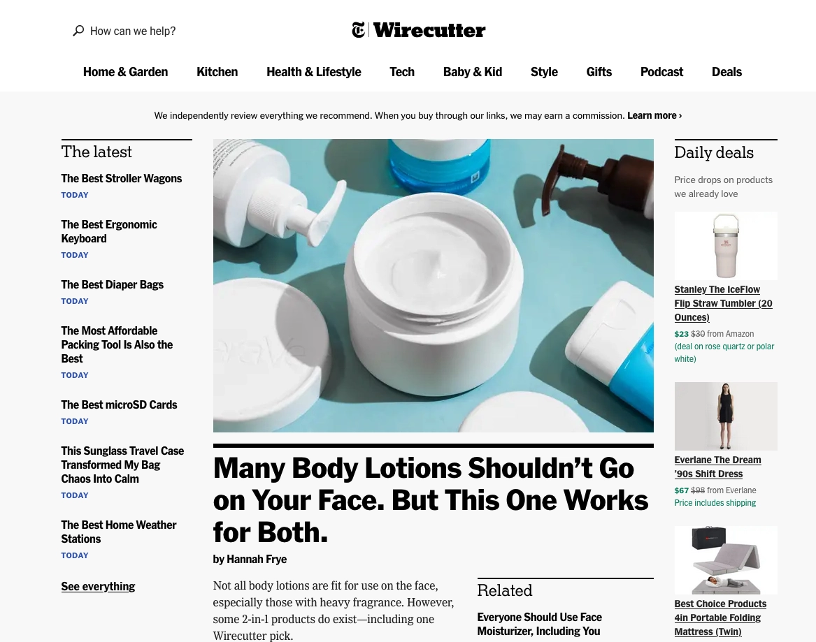 Open jar of white lotion with lid off, surrounded by blue and white skincare containers on a white surface—perfect for those seeking products with trusted reviews.